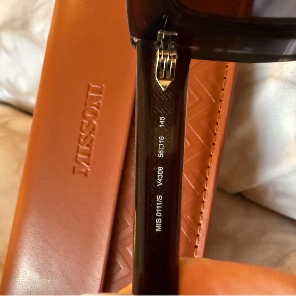 MISSONI Purple and Blue Gradient Acetate Sunglasses NWOT - Picture 4 of 6